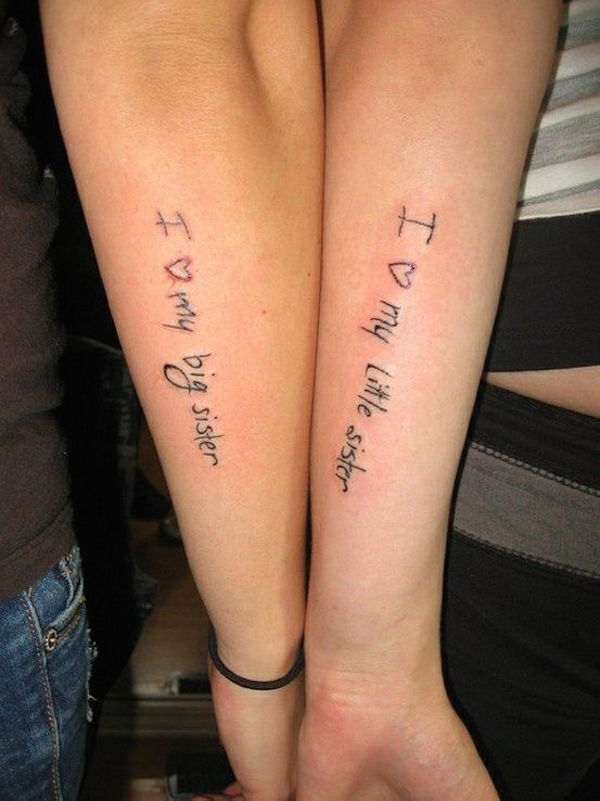 tatouage phrase famille