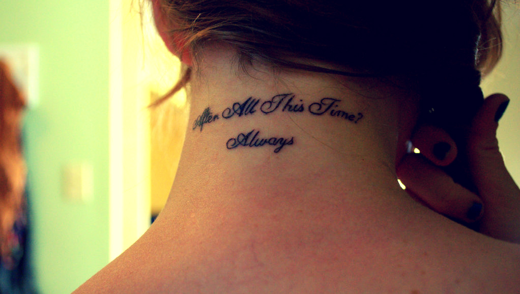 Tatouage phrase famille anglais