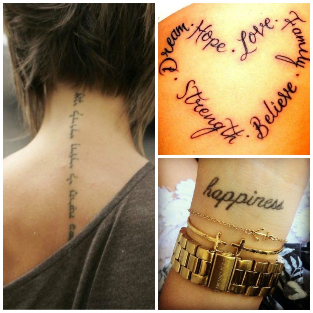 tatouage phrase francais anglais