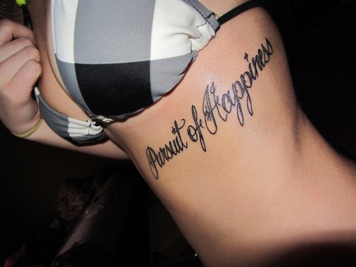 tatouage phrase francais femme