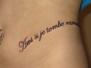 tatouage phrase francaise homme