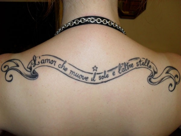 tatouage phrase italienne pour la famille