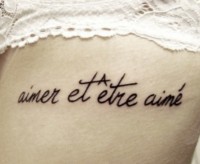 tatouage phrases d'amour
