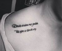 Tatouage phrases espagnoles