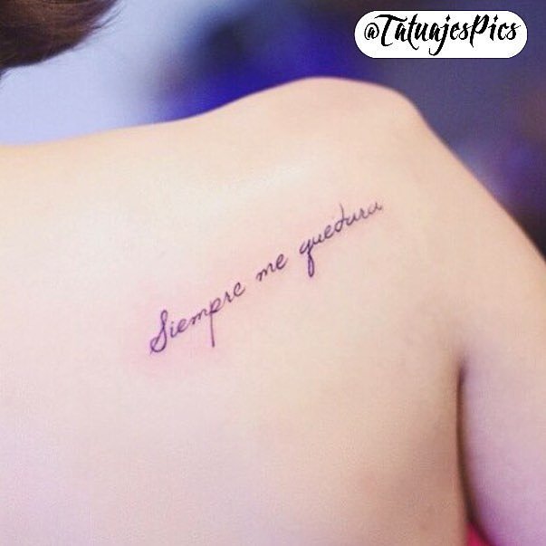 tatouage phrases espagnoles