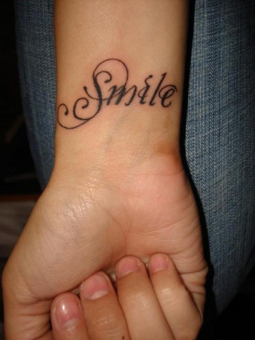 tatouage poignet ecriture
