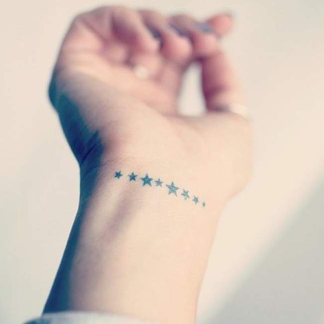 tatouage poignet femme etoile
