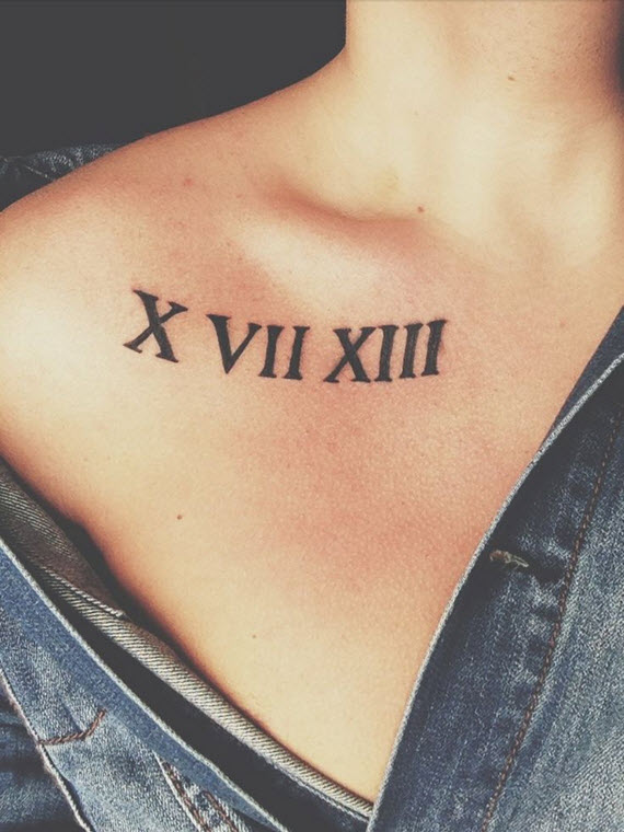 tatouage poignet homme chiffre romain