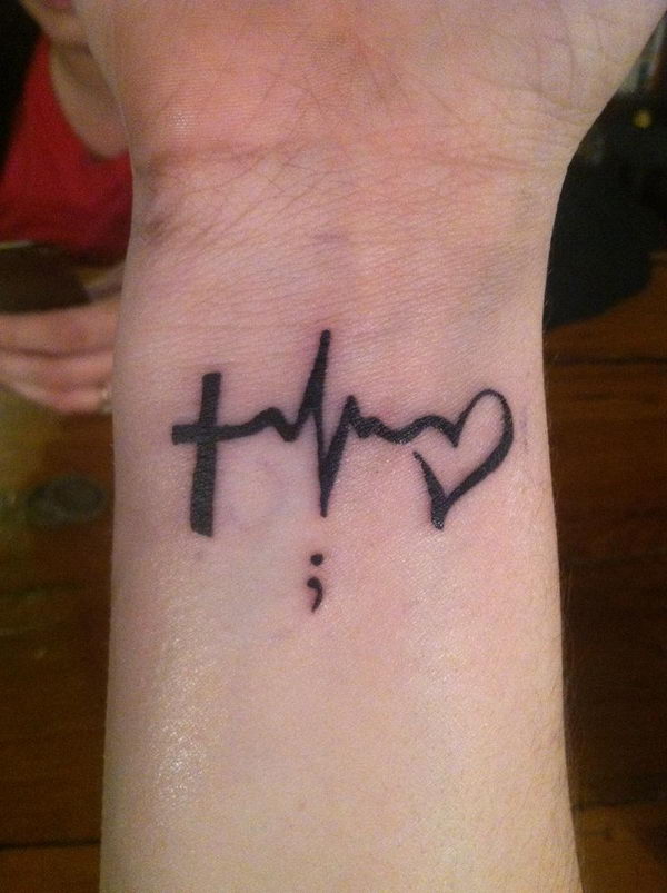 tatouage poignet homme croix