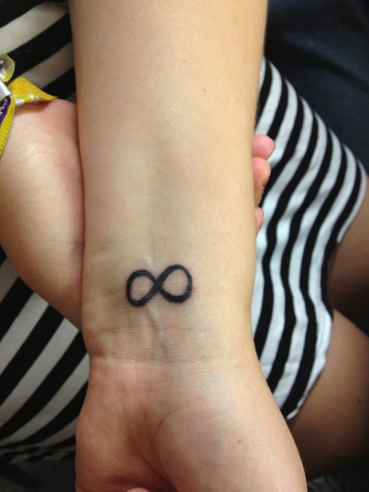 tatouage poignet homme infini