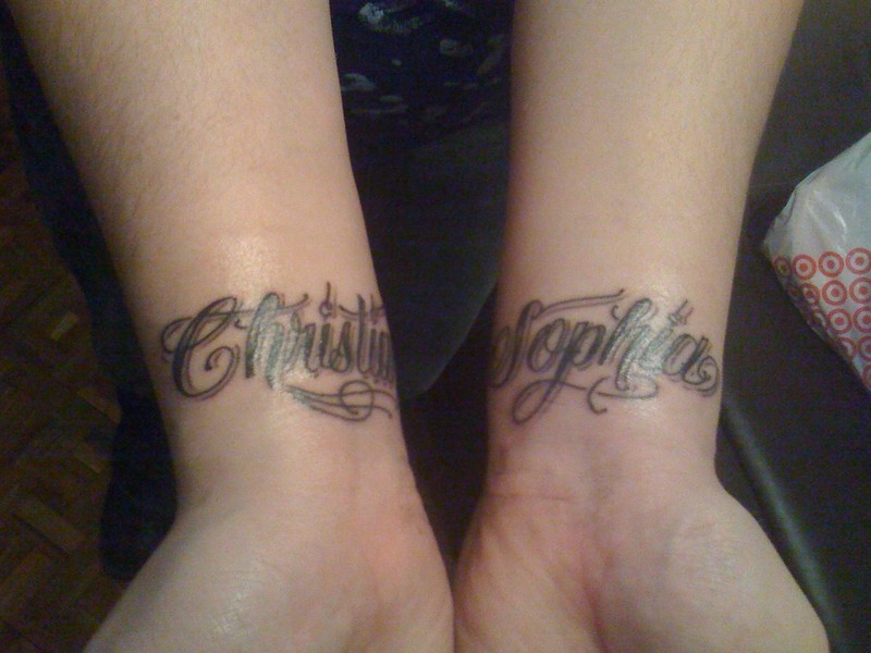 tatouage poignet prenom et etoile
