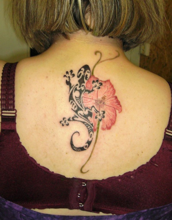 Tatouage salamandre celtique