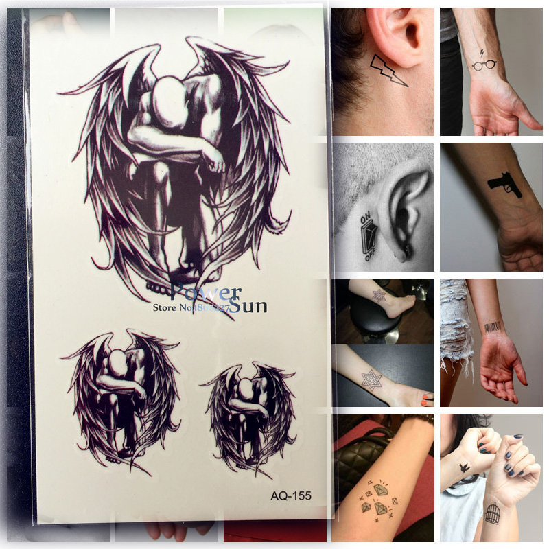 tatouage temporaire ange
