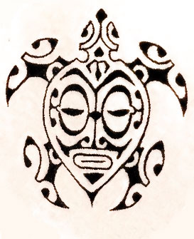 Tatouage tortue polynésienne