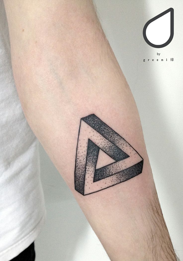 tatouage triangle infini