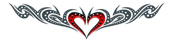 tatouage tribal amour
