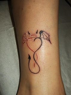 tatouage tribal ange démon