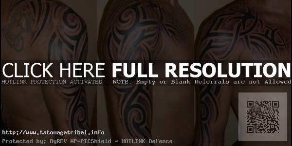 tatouage tribal bras épaule dos