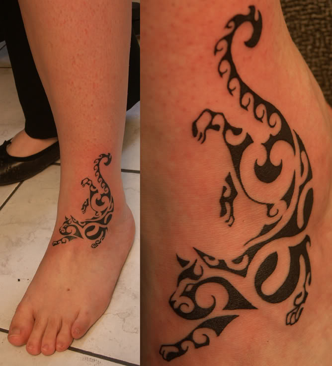 tatouage tribal cheville