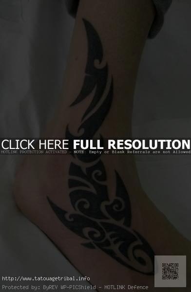 tatouage tribal cheville homme