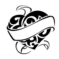 tatouage tribal coeur