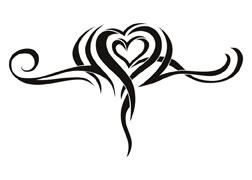 tatouage tribal coeur