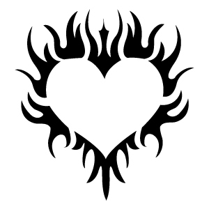 tatouage tribal coeur