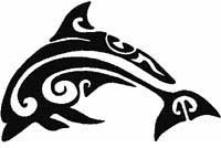 Tatouage tribal dauphin