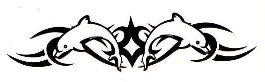 tatouage tribal dauphin