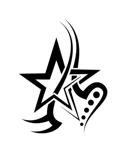 tatouage tribal etoile femme