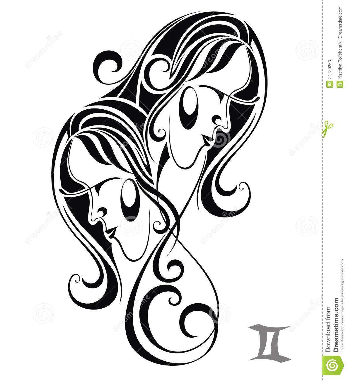 tatouage tribal gemeaux