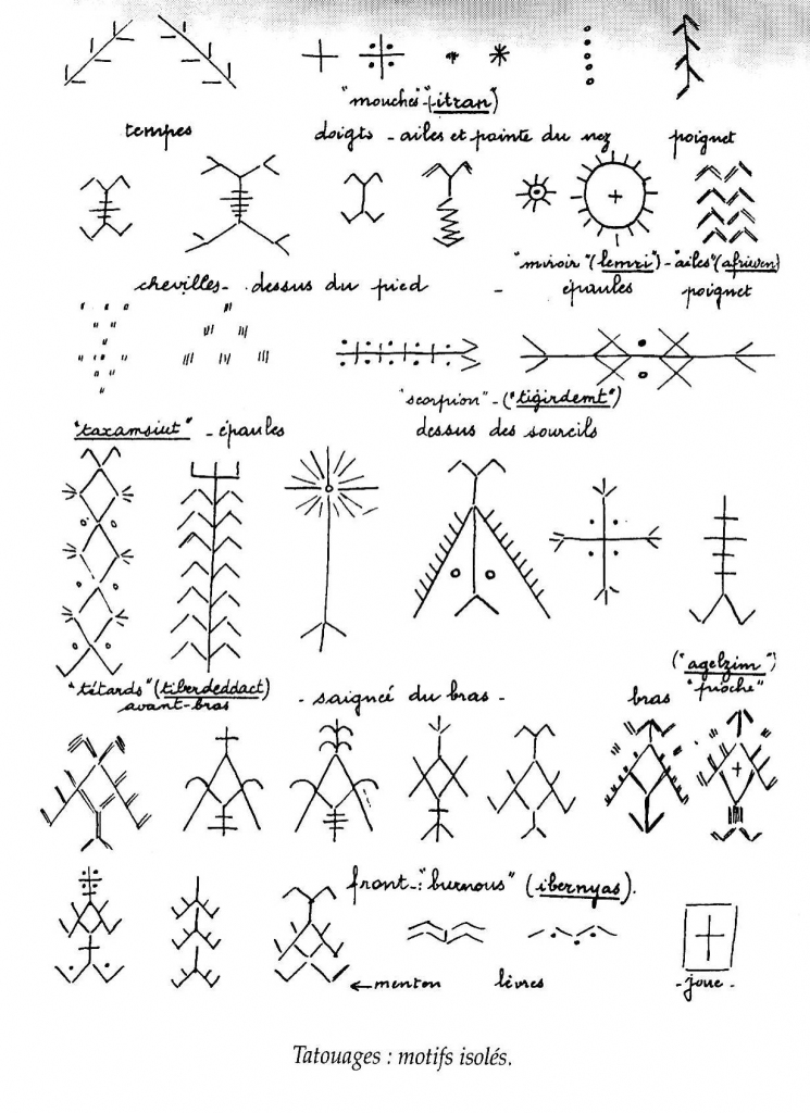 tatouage tribal kabyle