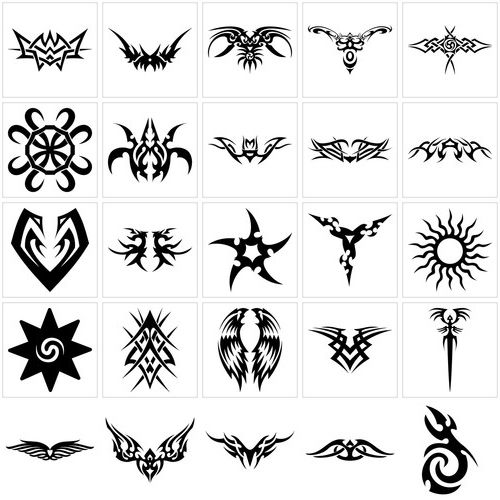 tatouage tribal lettre