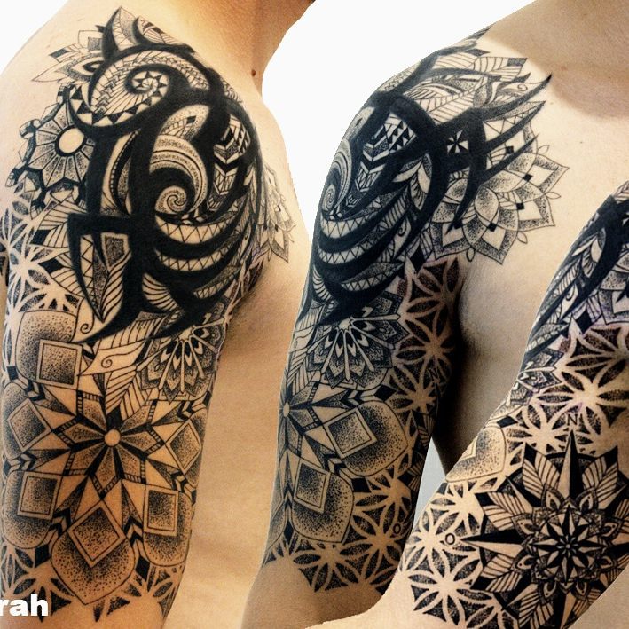 tatouage tribal manchette