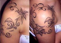 tatouage tribal omoplate femme