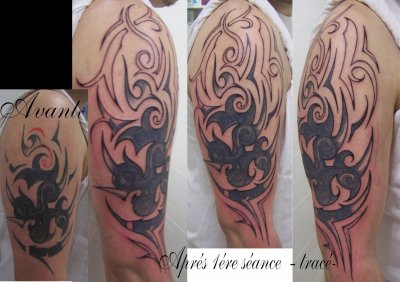 tatouage tribal recouvrement