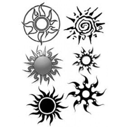 tatouage tribal soleil