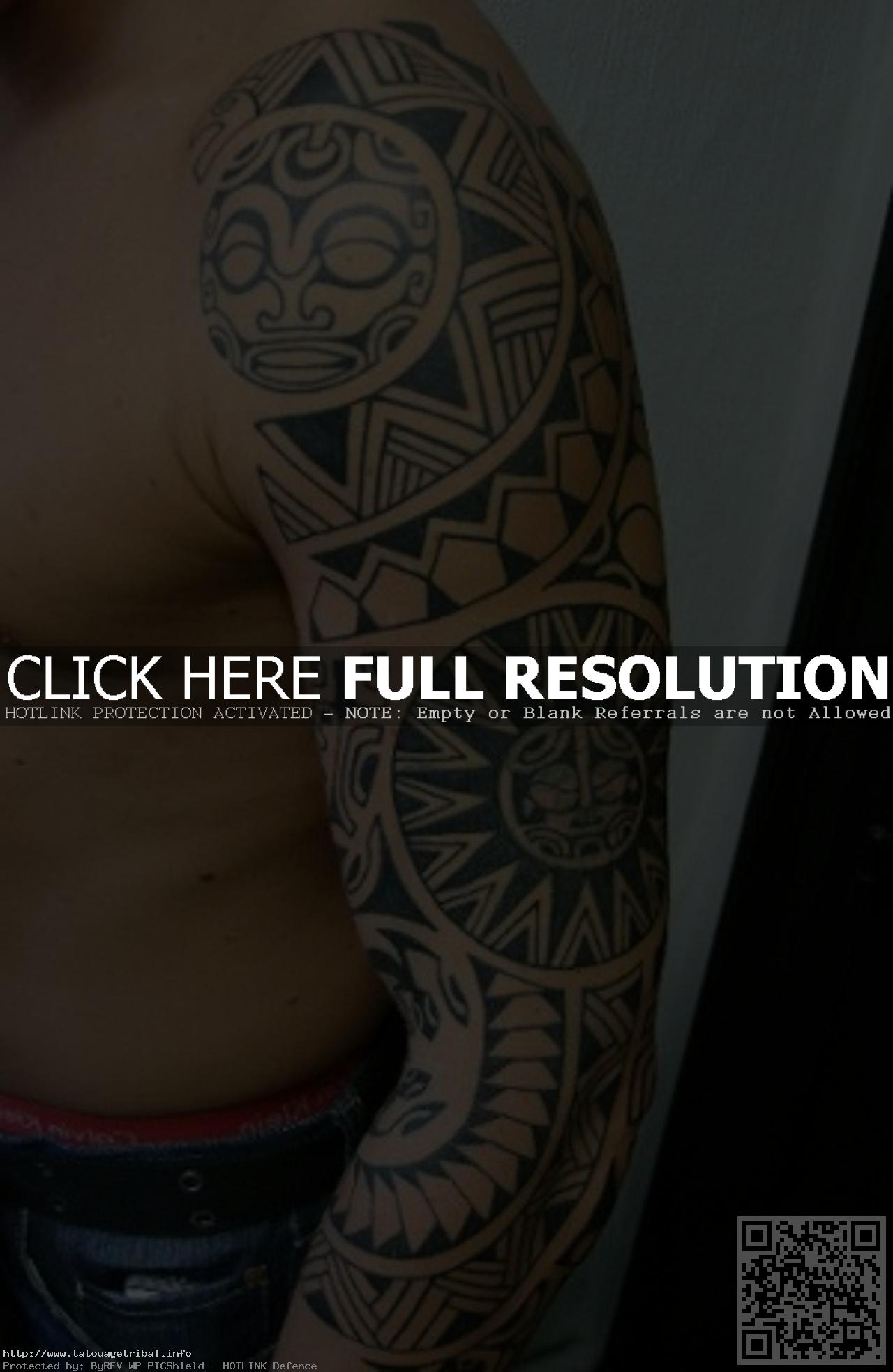 tatouage tribal tahitien