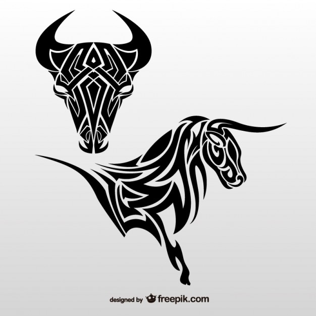 tatouage tribal taureau