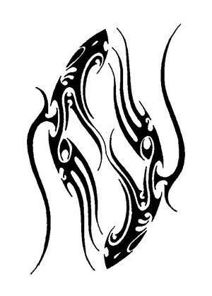 tatouage tribal verseau