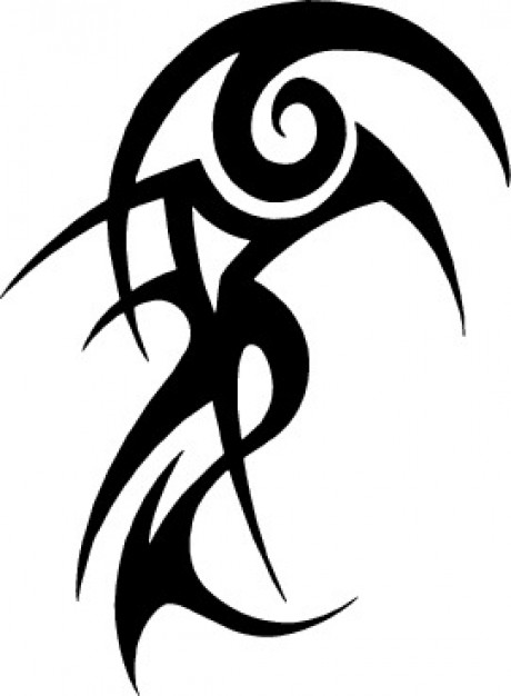 tatouage tribal vertical