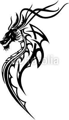 tatouage tribal vertical