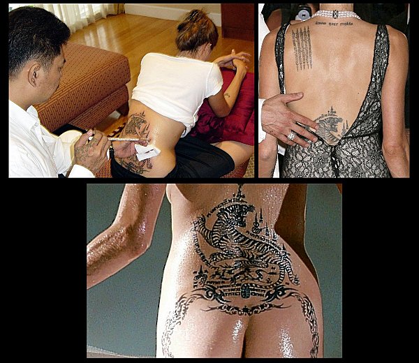 tatouage ventre angelina jolie
