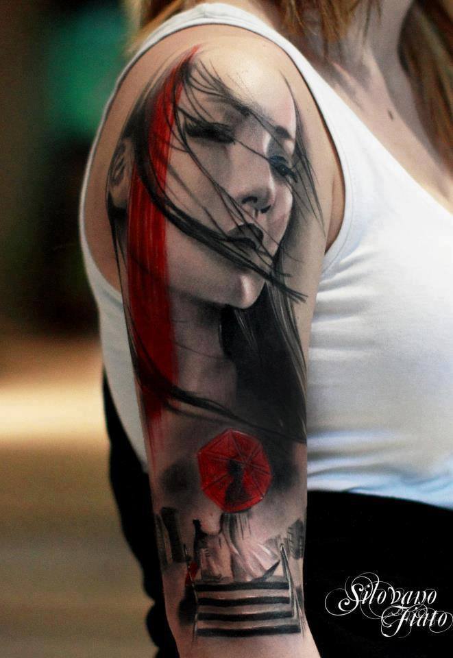 tatouage visage japonais