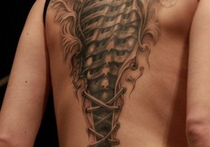 tattoo biomecanique dos