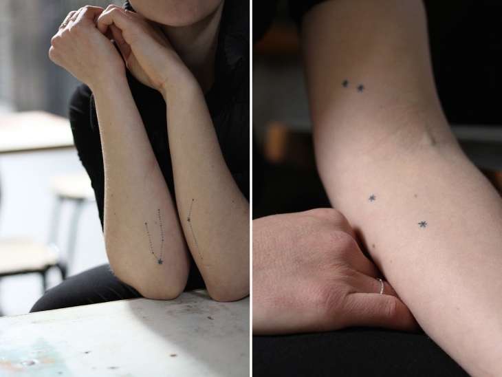 tattoo discret bras