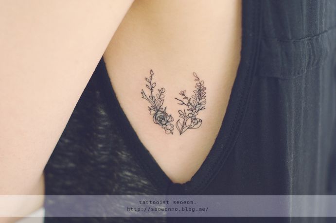 tattoo girl discret