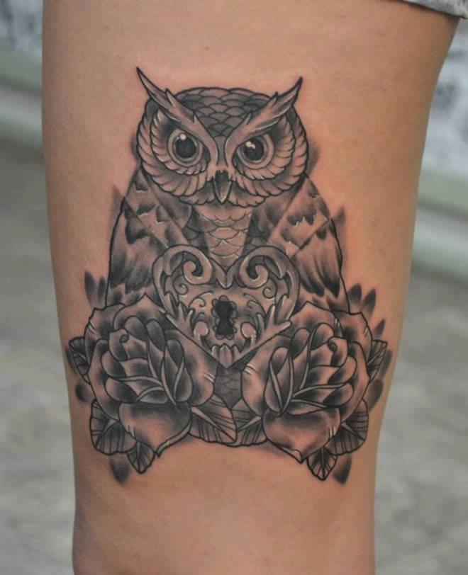 tattoo hiboux chouette