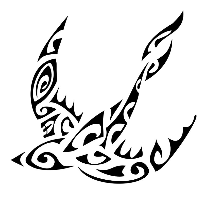 tattoo hirondelle tribal