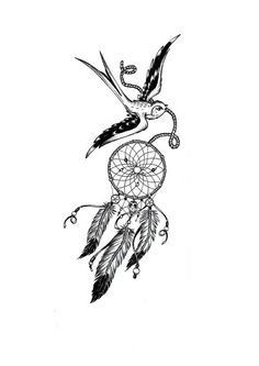 tattoo hirondelle tribal
